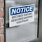 Signmission Security Escort Required Beyond This Point OSHA Notice Sign, Vinyl Decal, 10in W x 7in L, 2PK OS-2PACK-NS-D-710-L-18272 - alternate 4